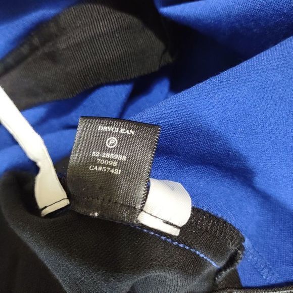 Ann Taylor Blue and Black Stretchy Skirt Size 2 - Picture 6 of 7